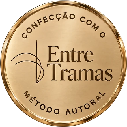 Selo: confecção com o método autoral Entre Tramas